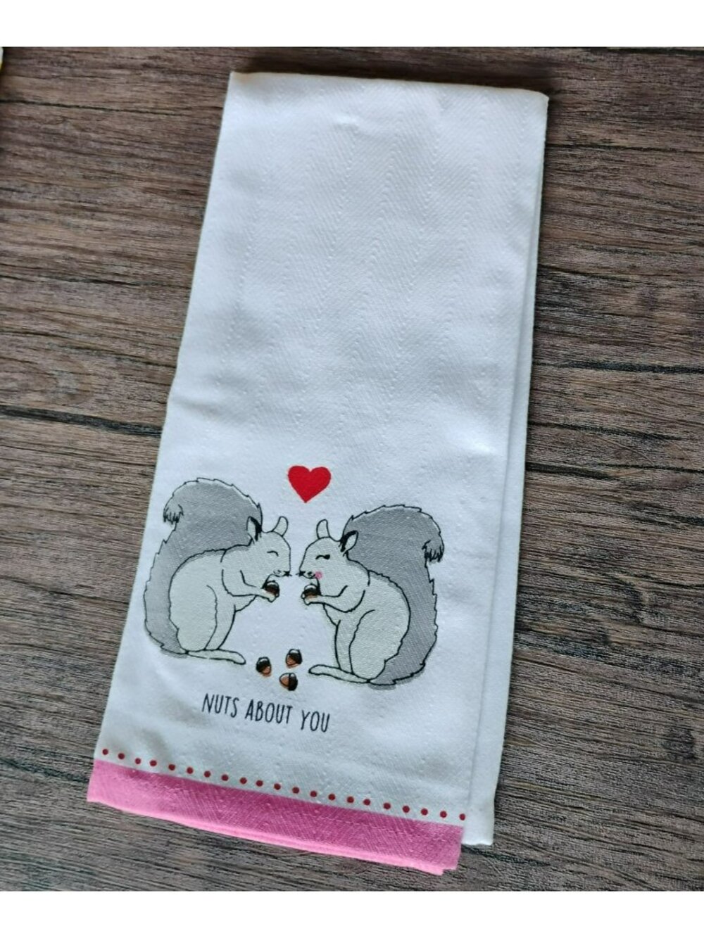 Set of 4 Easter Spring Kitchen Towels, Bunny Glasses Squirrels, Whimsical NEW - Picture 6 of 9